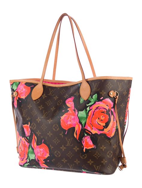 louis vuitton neverfull mm monogram rose bag